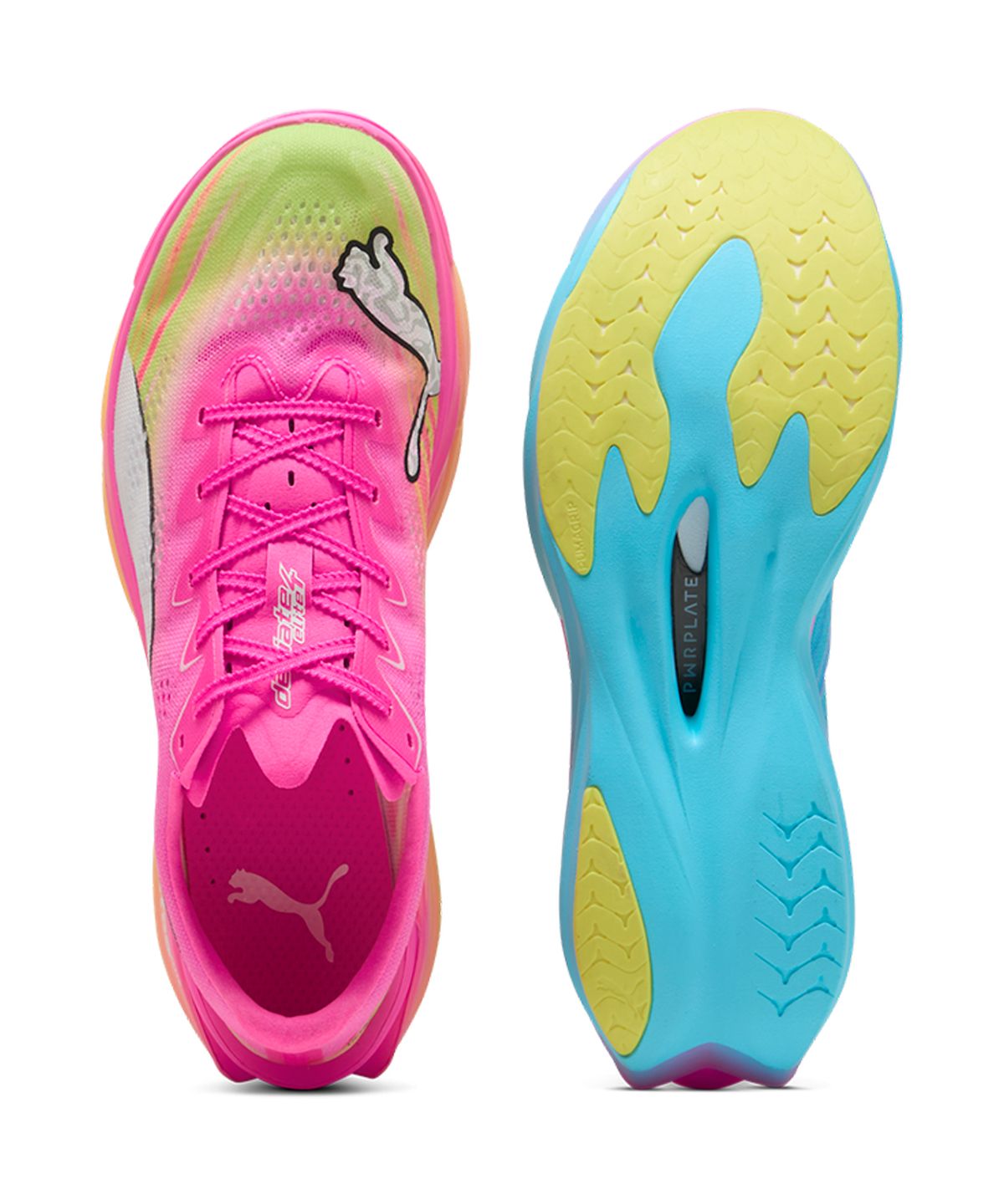 푸마(PUMA) 디비에이트 나이트로 엘리트 4 맨 쇼타임팩 - 포이즌핑크:옐로우 / 313298-01