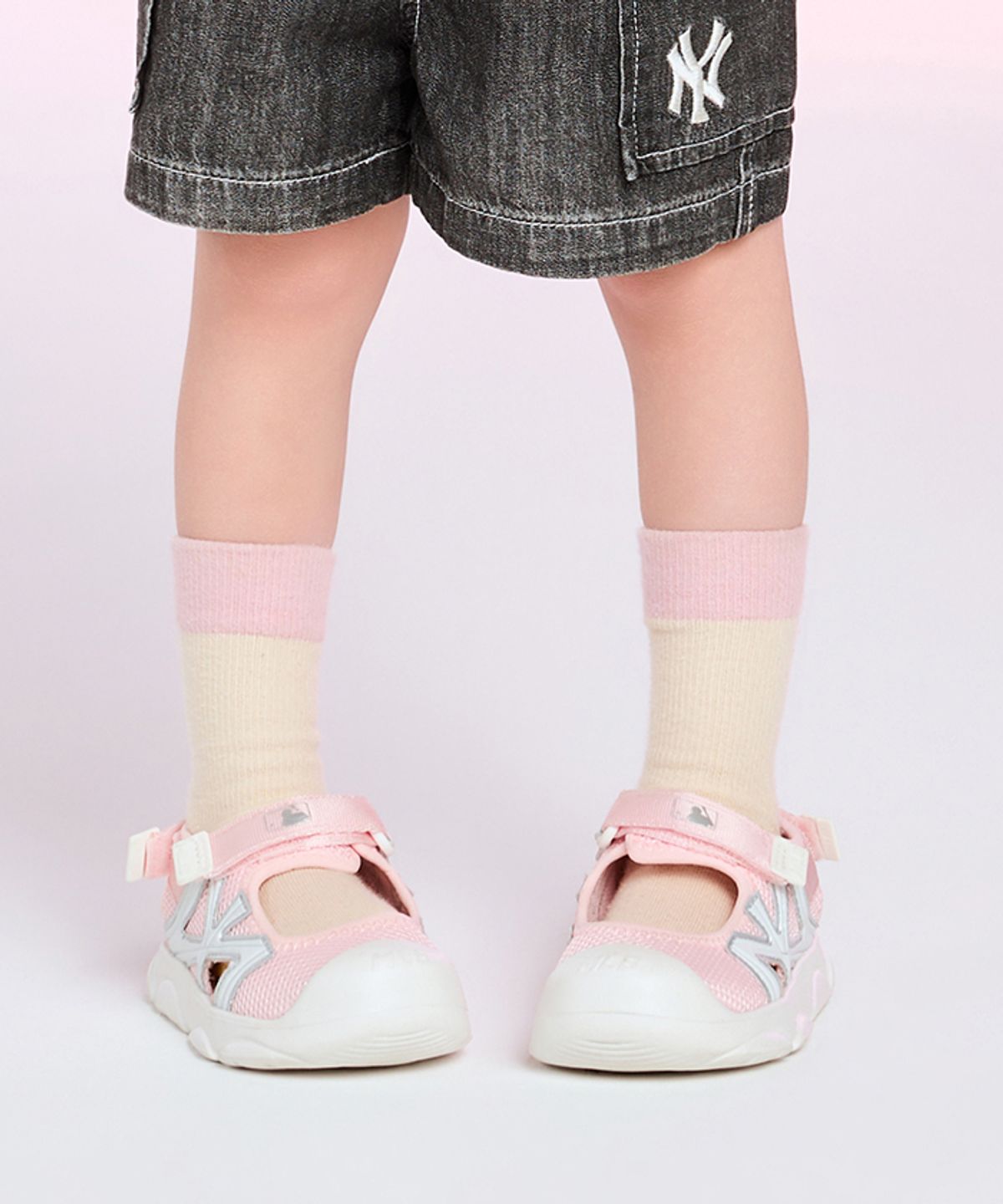 엠엘비 키즈(MLB KIDS) 에이스 러너 샌들 베이비 NY (L.Pink)