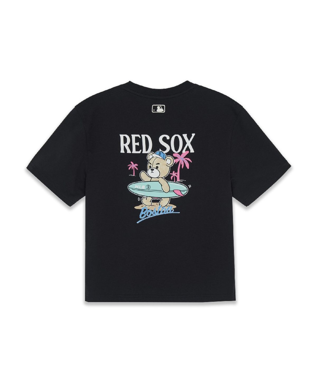 엠엘비 키즈(MLB KIDS) 스포티브 서핑 베어 아트웍 티셔츠 BOS (Black)