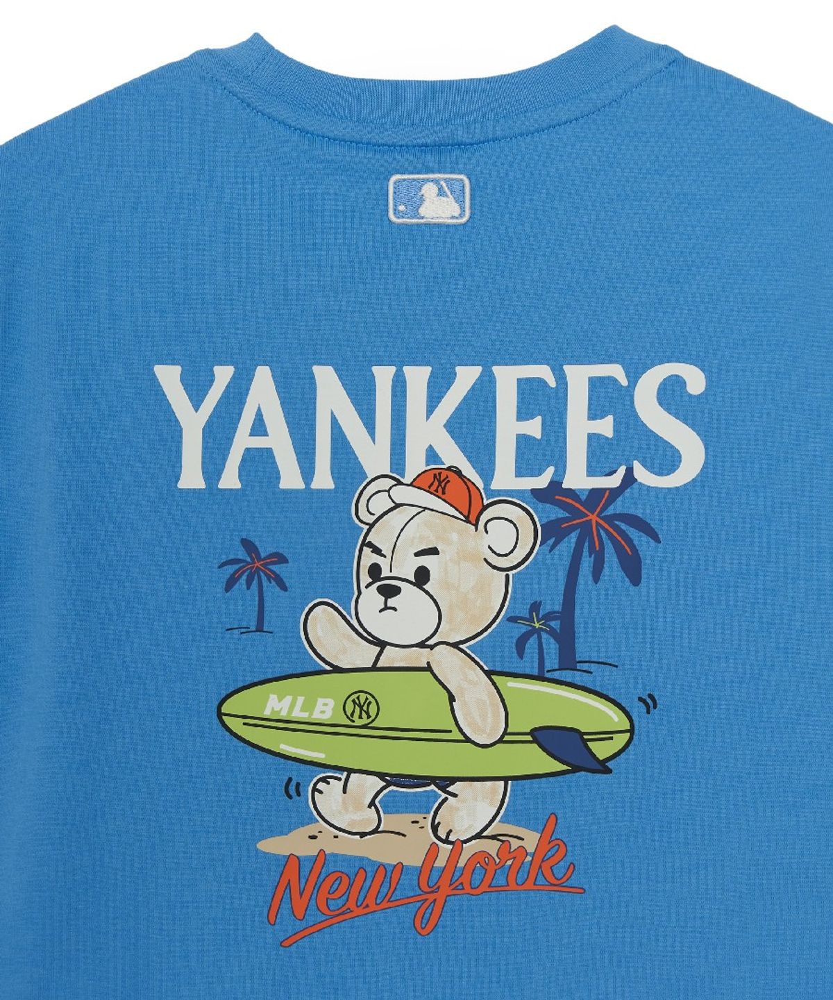 엠엘비 키즈(MLB KIDS) 스포티브 서핑 베어 아트웍 티셔츠 NY (L.Cobalt Blue)