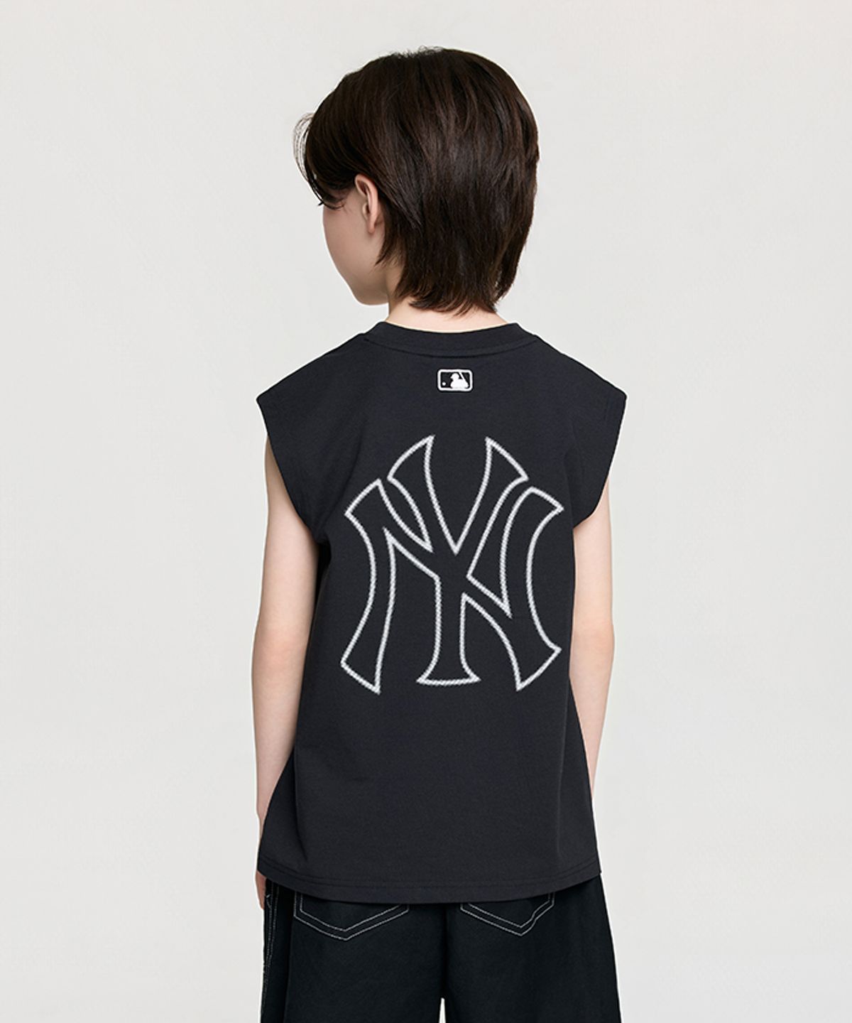 엠엘비 키즈(MLB KIDS) 스포티브 베이직 빅럭스 민소매티셔츠 NY (Black)