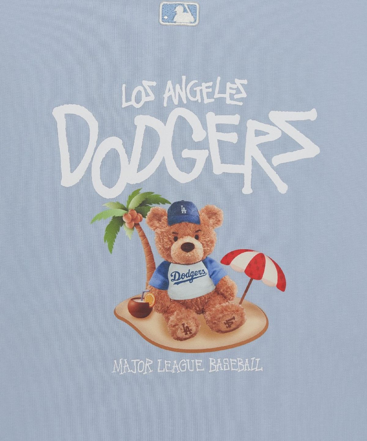 엠엘비 키즈(MLB KIDS) 스트릿 베어 아트웍 티셔츠 LA (Mg. Sky Blue)