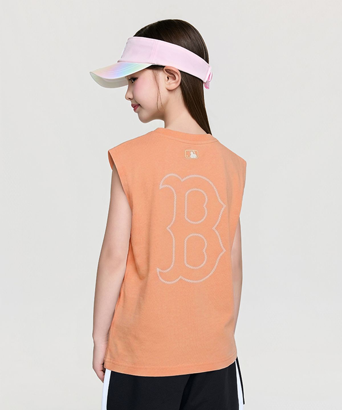 엠엘비 키즈(MLB KIDS) 스포티브 베이직 빅럭스 민소매티셔츠 BOS (L.Orange)