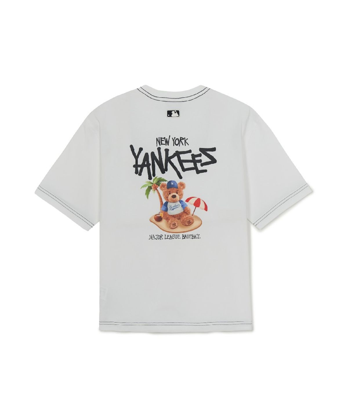 엠엘비 키즈(MLB KIDS) 스트릿 베어 아트웍 티셔츠 NY (White)