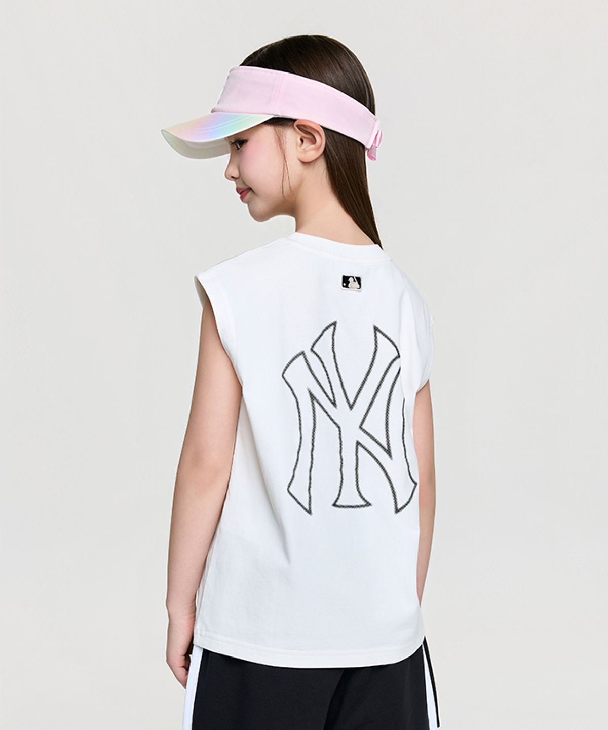 엠엘비 키즈(MLB KIDS) 스포티브 베이직 빅럭스 민소매티셔츠 NY (Ivory)