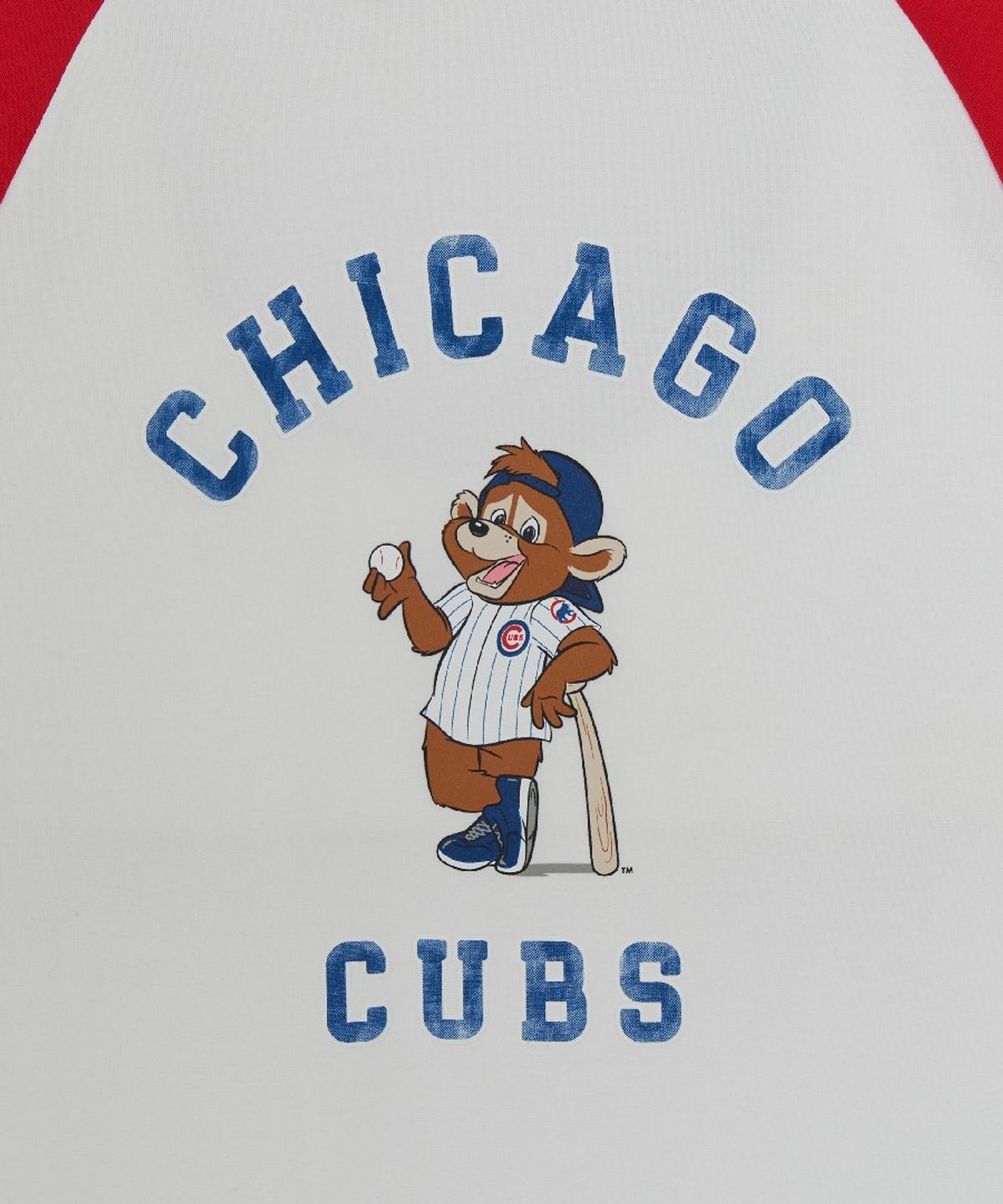 엠엘비 키즈(MLB KIDS) 스포티브 마스코트 배색 래글런 티셔츠 CHC (L.Red)