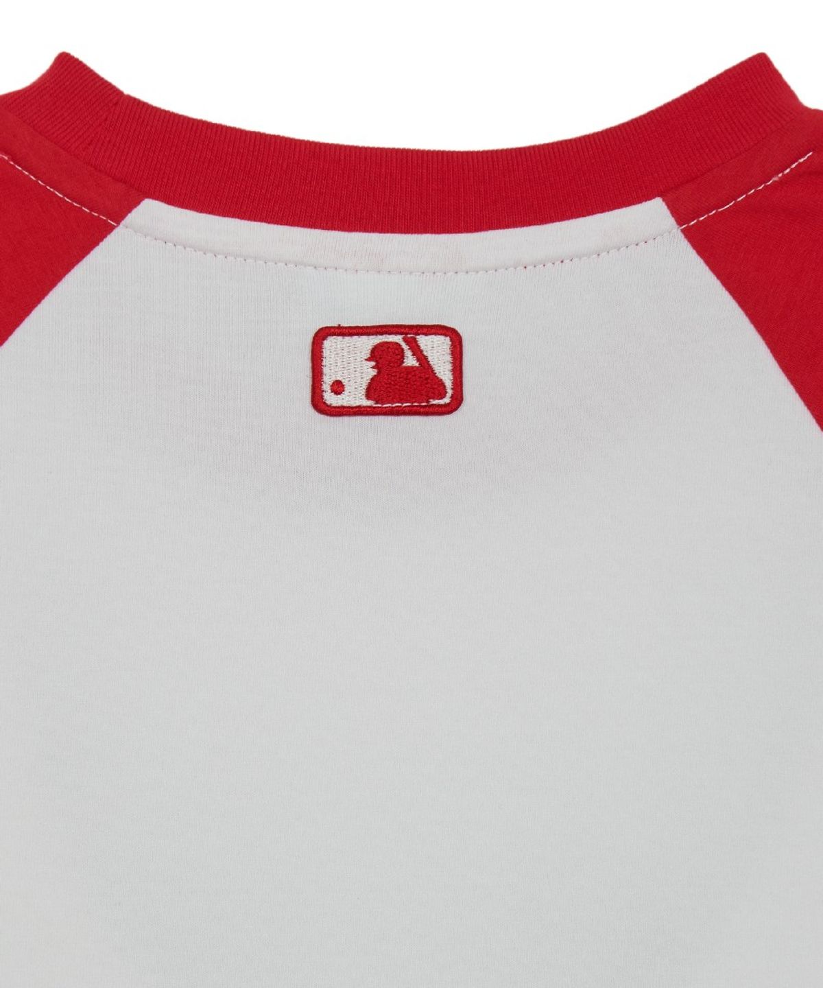 엠엘비 키즈(MLB KIDS) 스포티브 마스코트 배색 래글런 티셔츠 CHC (L.Red)