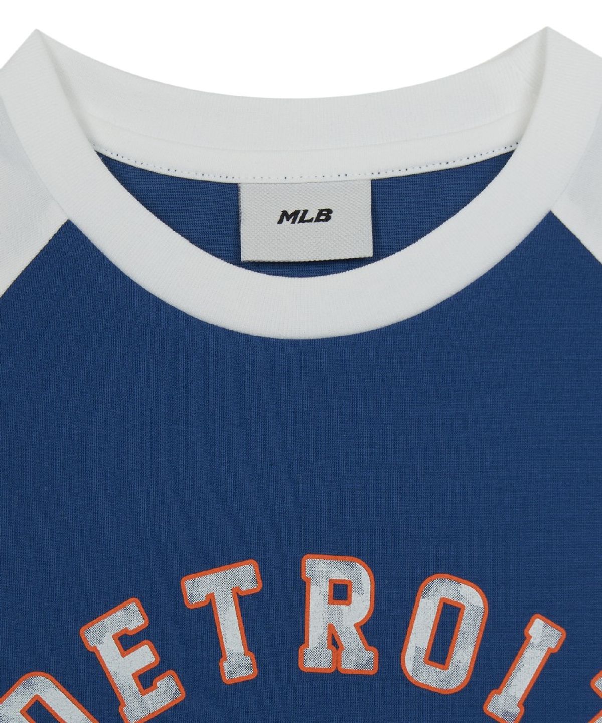 엠엘비 키즈(MLB KIDS) 스포티브 마스코트 배색 래글런 티셔츠 DET (White)
