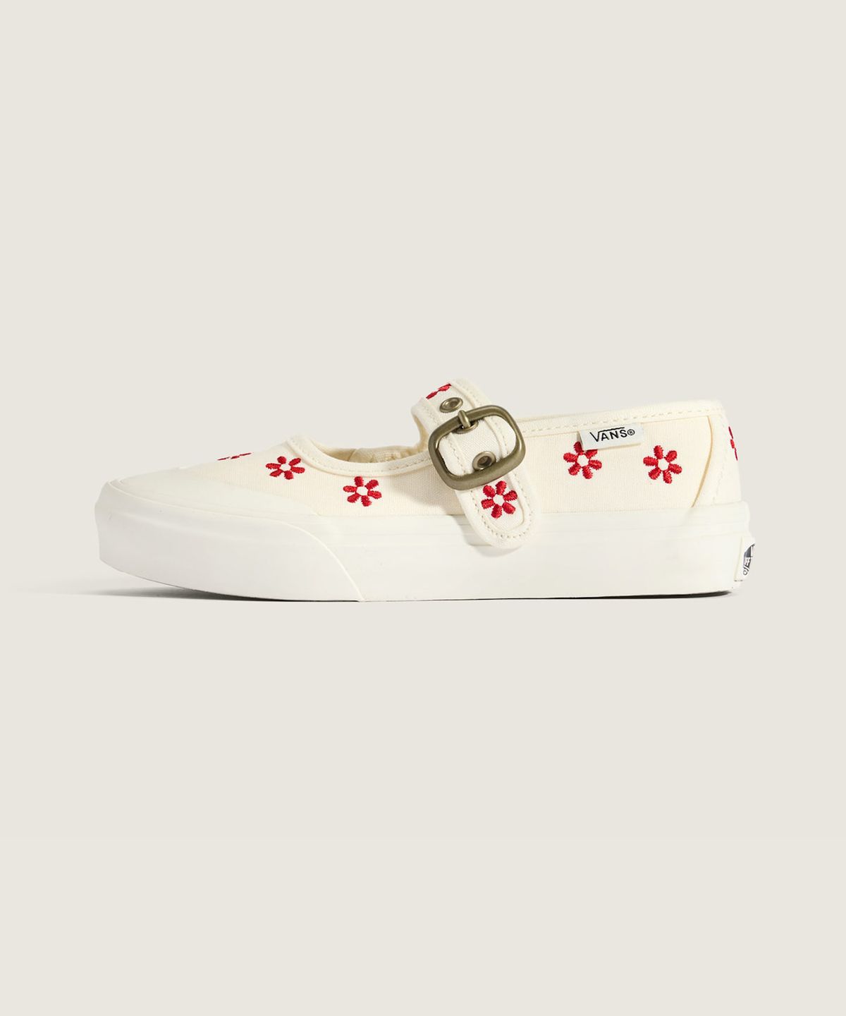 반스 키즈(VANS KIDS) 메리제인 키즈 - 플로럴 화이트 / VN000CYKKSF1