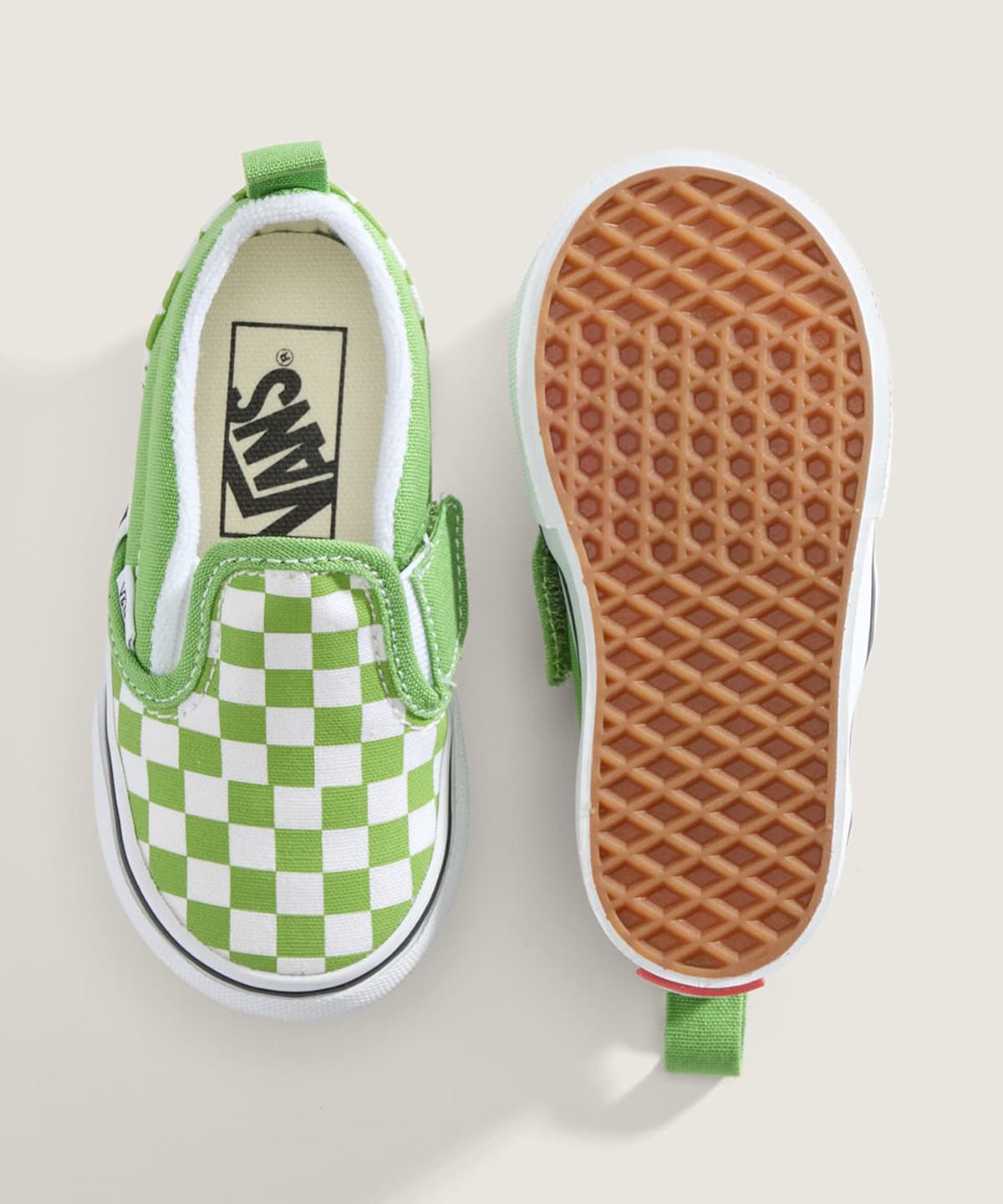 반스 키즈(VANS KIDS) 슬립온 V 토들러 - 컬러 띠어리 체커보드 / VN000D0SFPB1