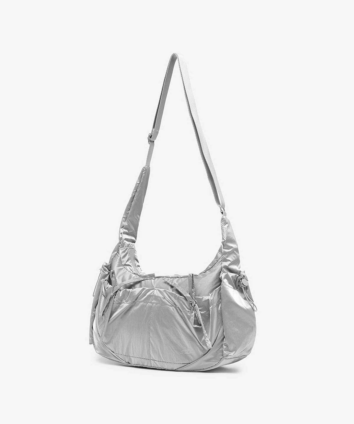 뉴발란스(NEW BALANCE) NBGCGCA033 / 글로시 리본 호보백 (SILVER)