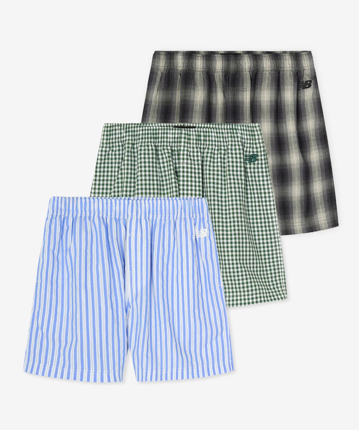 뉴발란스(NEW BALANCE) [3팩] NBNVGCA033 / UNI 3PACK 4부 홈웨어 팬츠 (MIX)