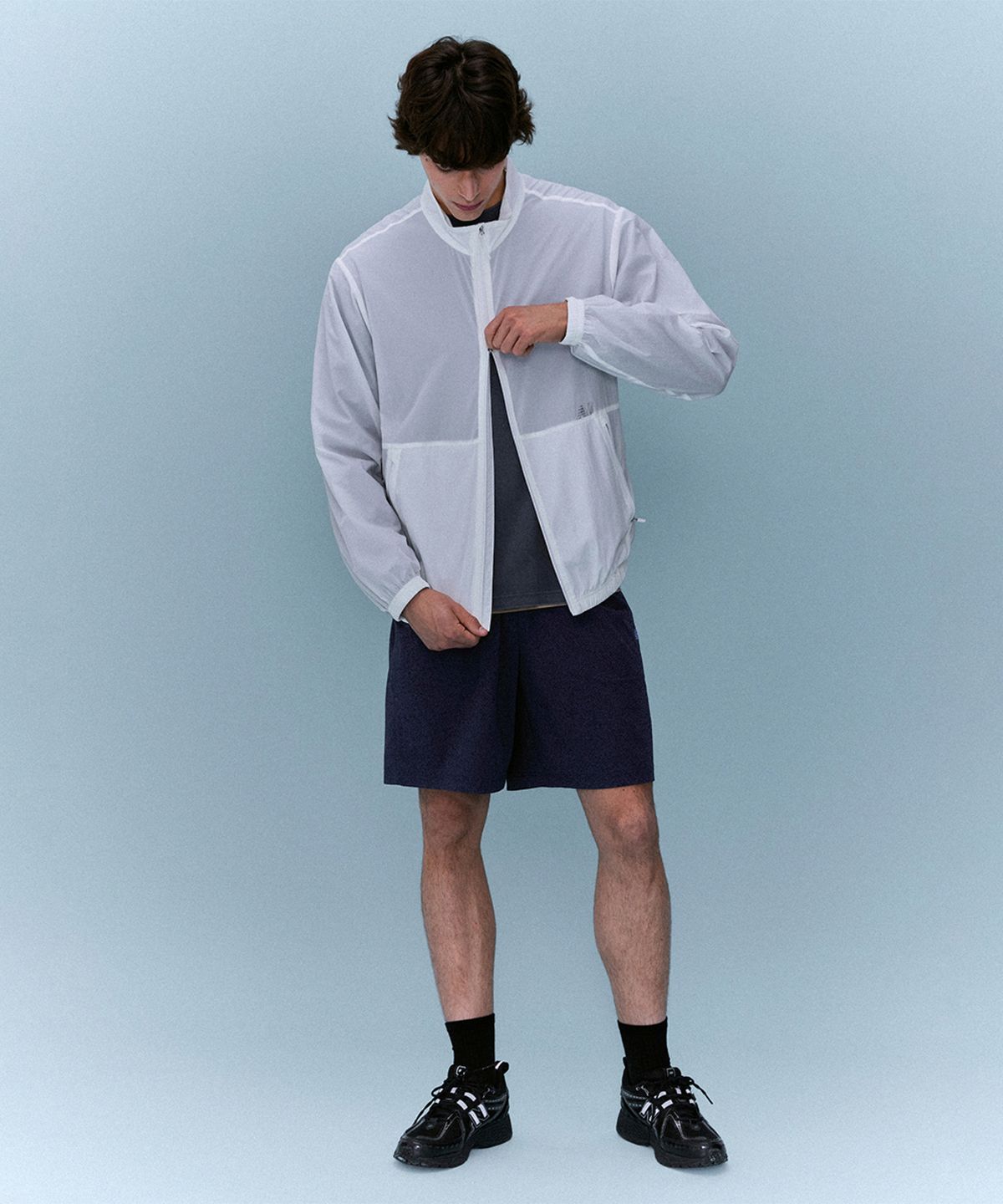 뉴발란스(NEW BALANCE) NBNAGCA023 / UNI 초경량 아우터 점퍼 (WHITE)