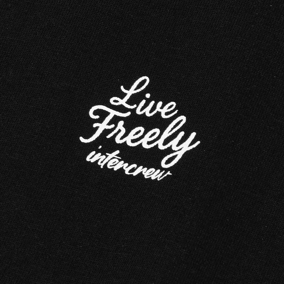 인터크루(INTERCREW) 우먼스 로고 프린트 기본 반팔 티셔츠 블랙 ITA2TR60ABK