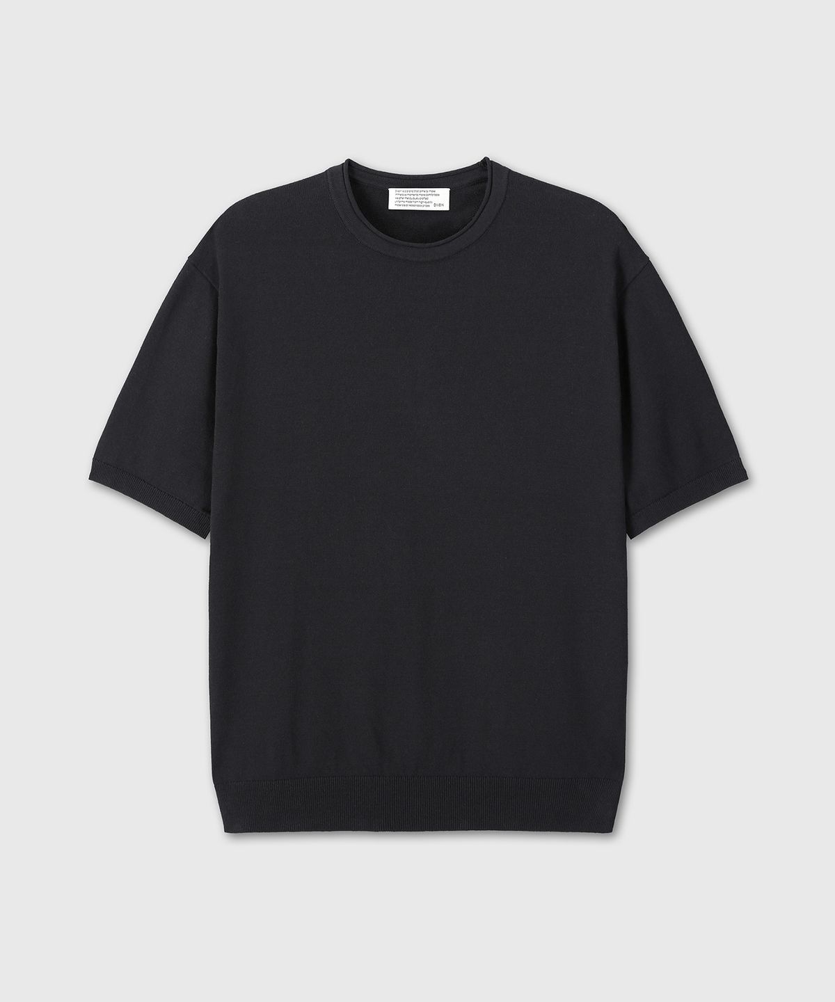 다이브인(DIVEIN) LOUNGE COTTON KNIT T-SHIRTS (BLACK)