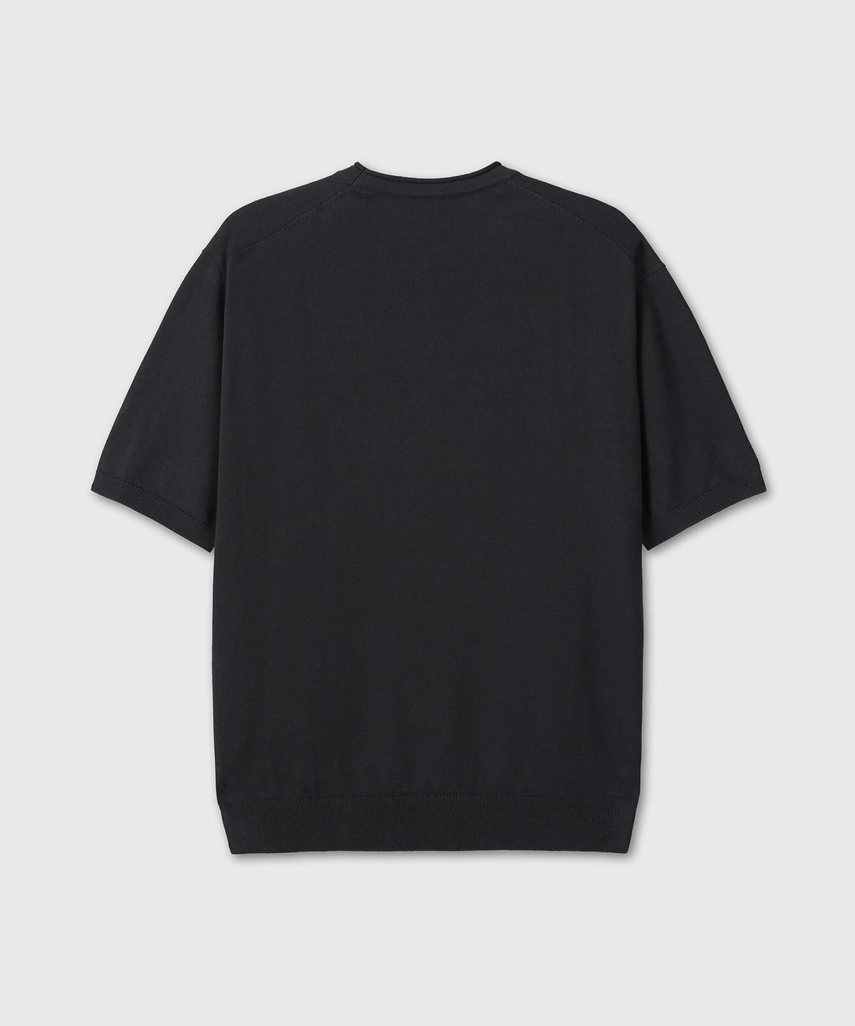 다이브인(DIVEIN) LOUNGE COTTON KNIT T-SHIRTS (BLACK)