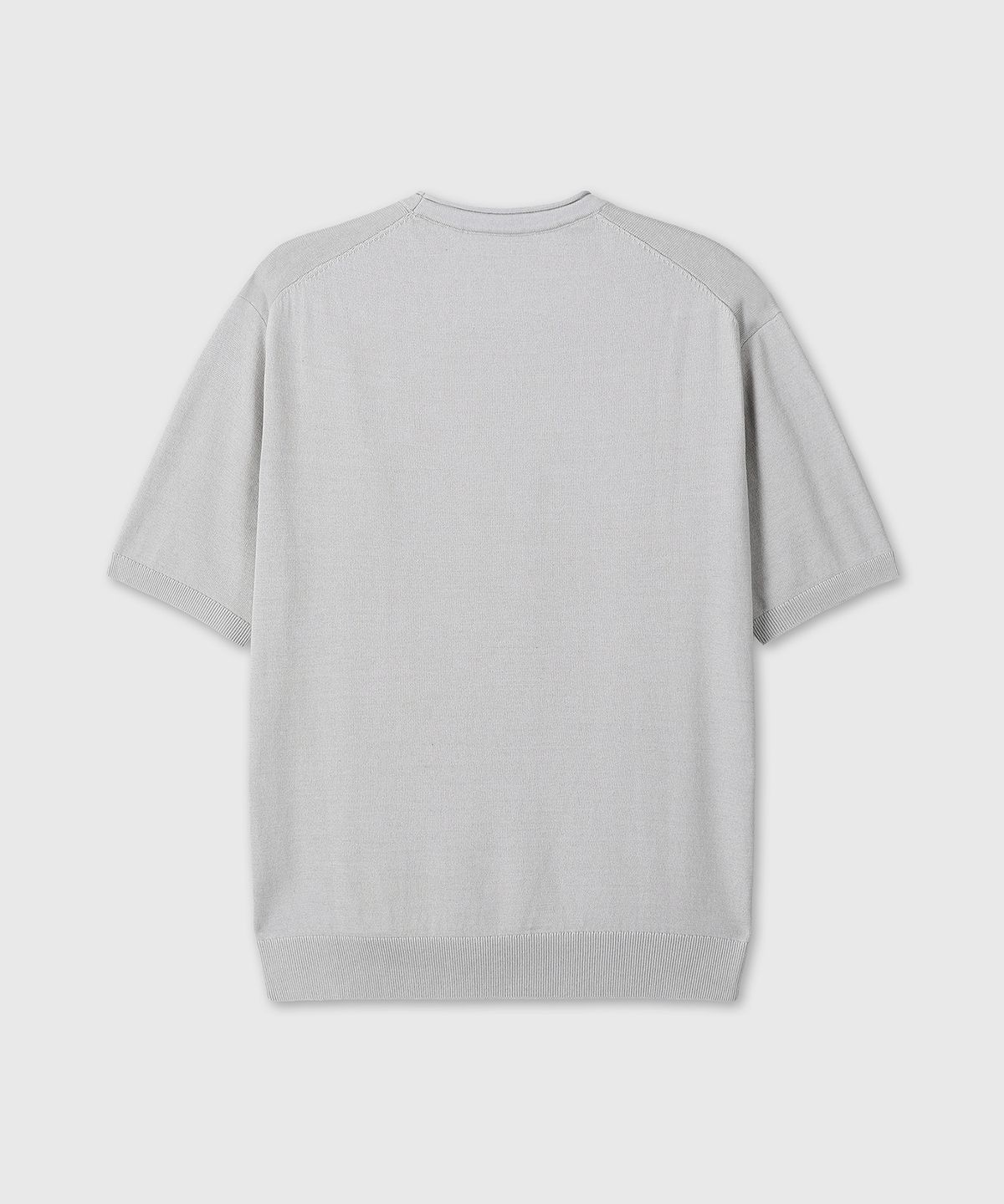 다이브인(DIVEIN) LOUNGE COTTON KNIT T-SHIRTS (ASH GRAY)