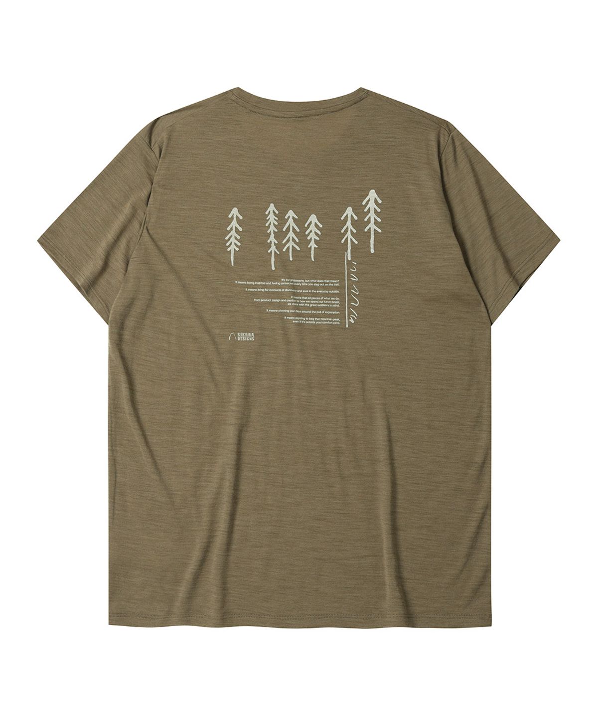 시에라디자인(SIERRA DESIGNS) W) 시에라 울(SIERRA WOOL) 포레스트 숏슬리브 LIGHT BROWN