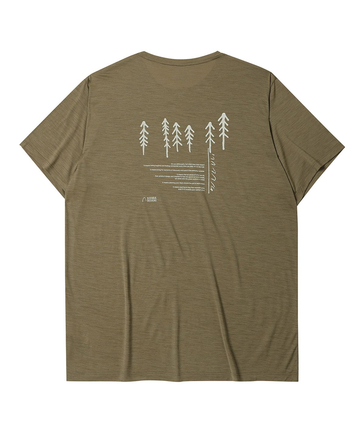 시에라디자인(SIERRA DESIGNS) 시에라 울(SIERRA WOOL) 포레스트 숏슬리브 LIGHT BROWN