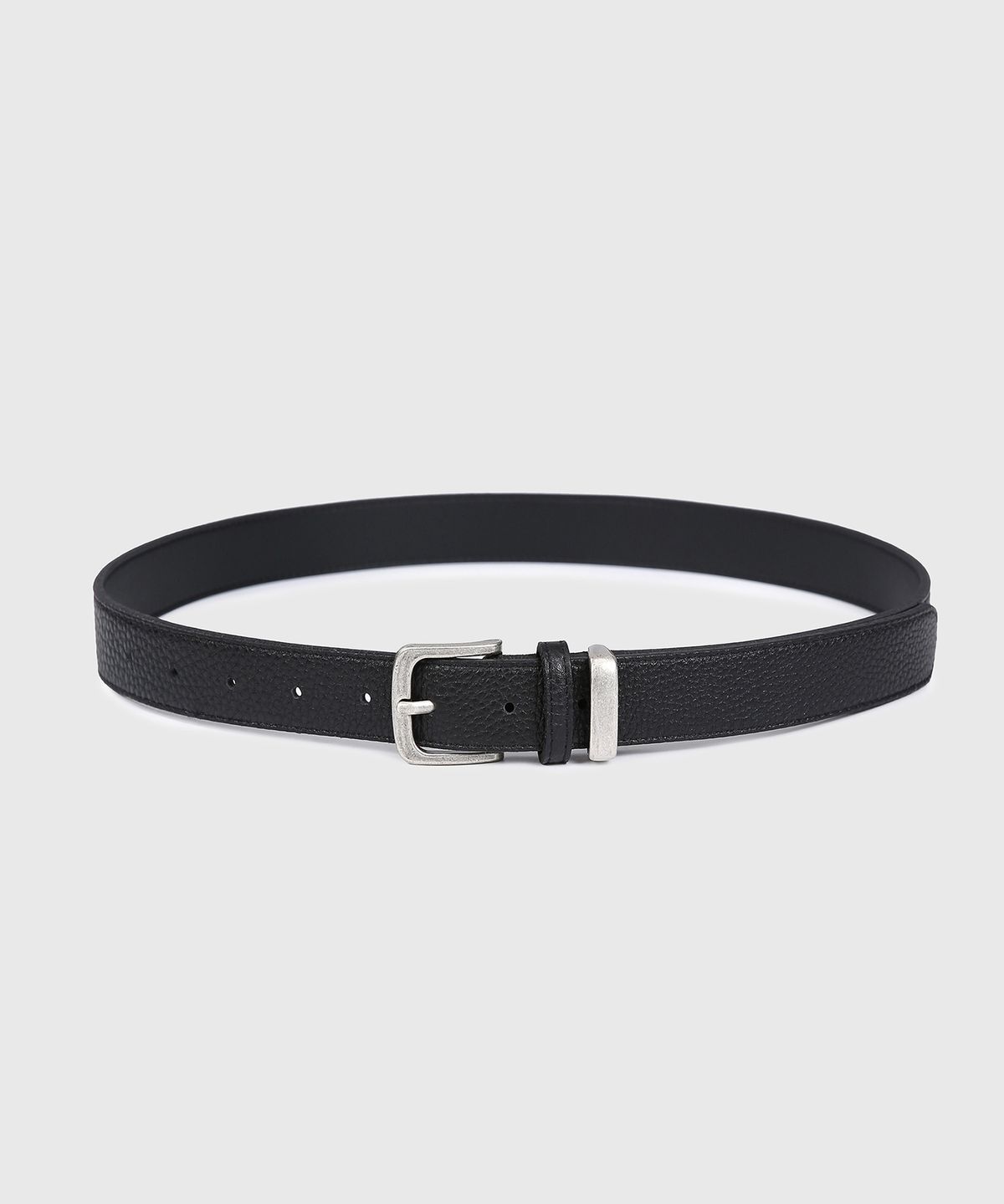 다이브인(DIVEIN) VINTAGE SHRUNKEN LEATHER BELT (BLACK)