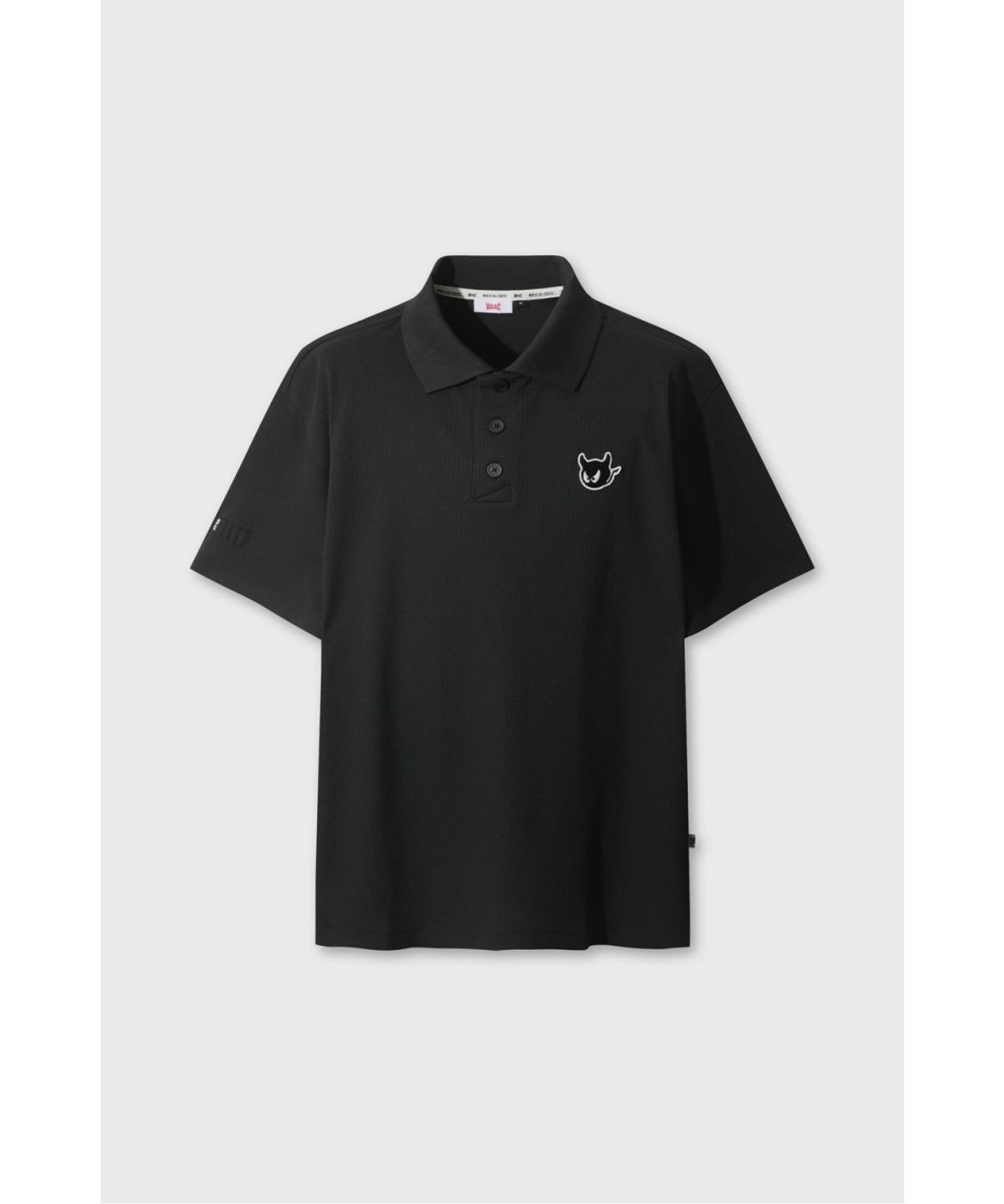 왁(WAAC) Men Signature Loose-fit Cooling Polo WMTCM26908BKX