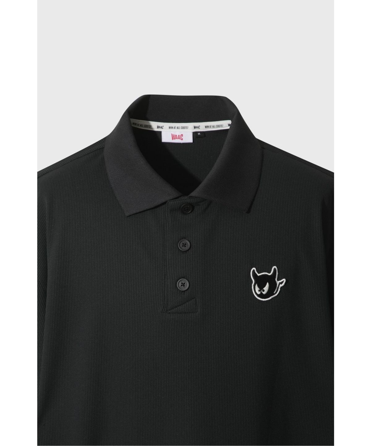 왁(WAAC) Men Signature Loose-fit Cooling Polo WMTCM26908BKX