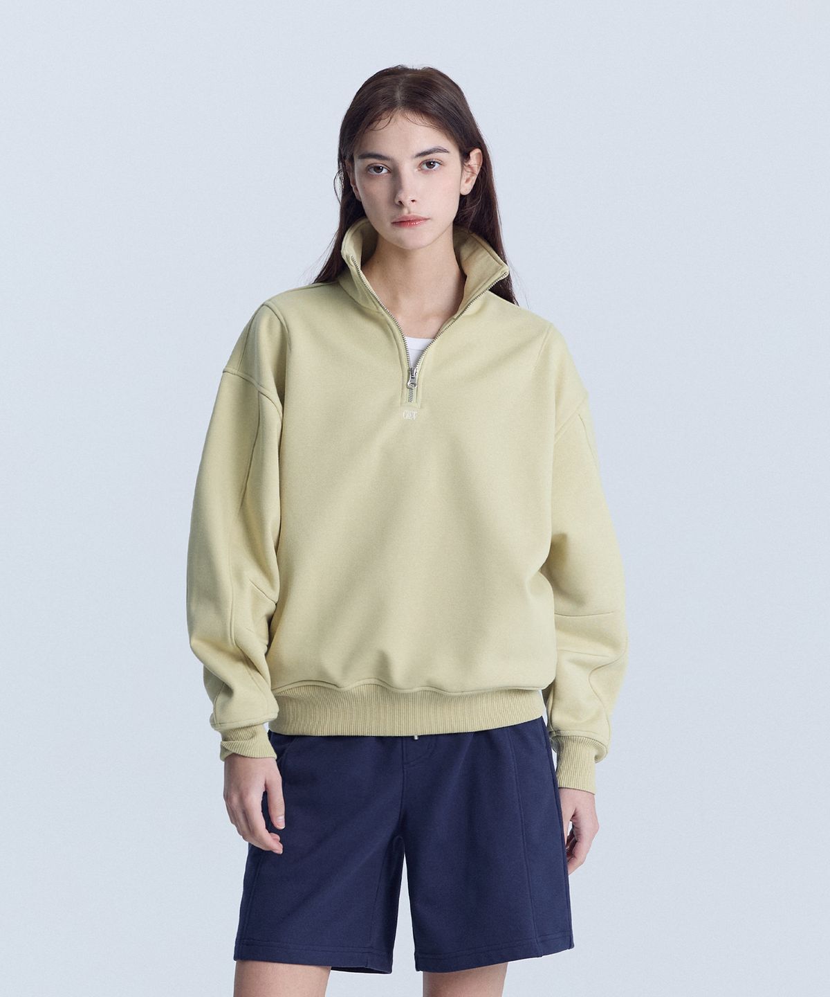 크루멤버스온리(CREW MEMBERS ONLY) AERO HALFZIP PULLOVER OLIVE