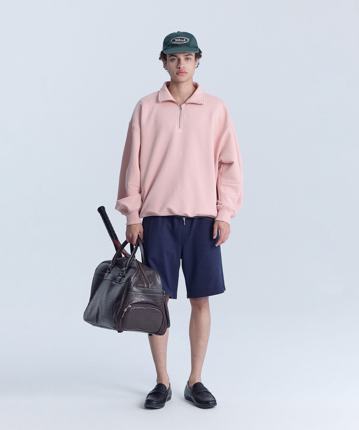 크루멤버스온리(CREW MEMBERS ONLY) AERO HALFZIP PULLOVER PINK