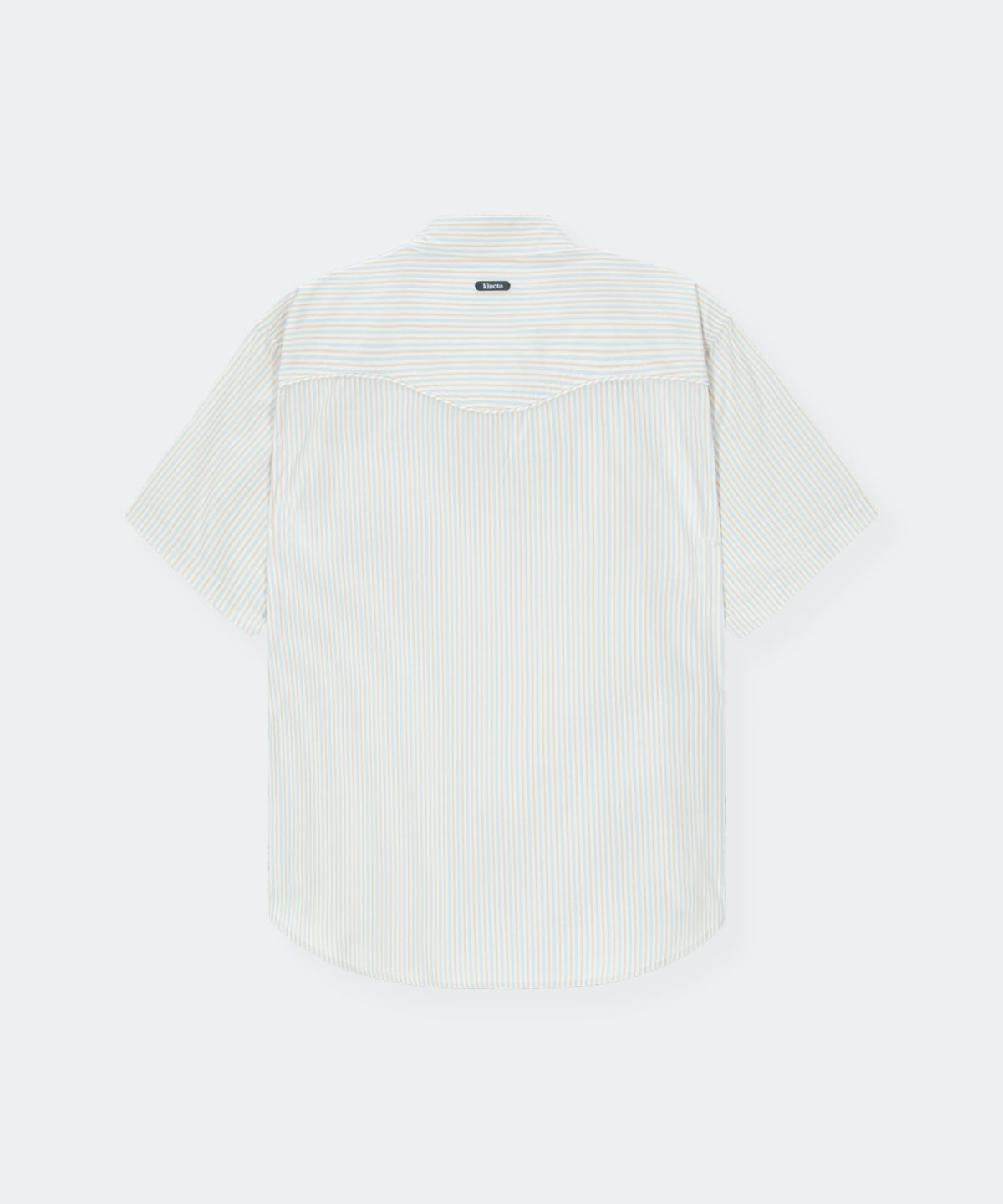 키네토(KINETO) 비엘라 스트라이프 코튼 셔츠_버터 크림