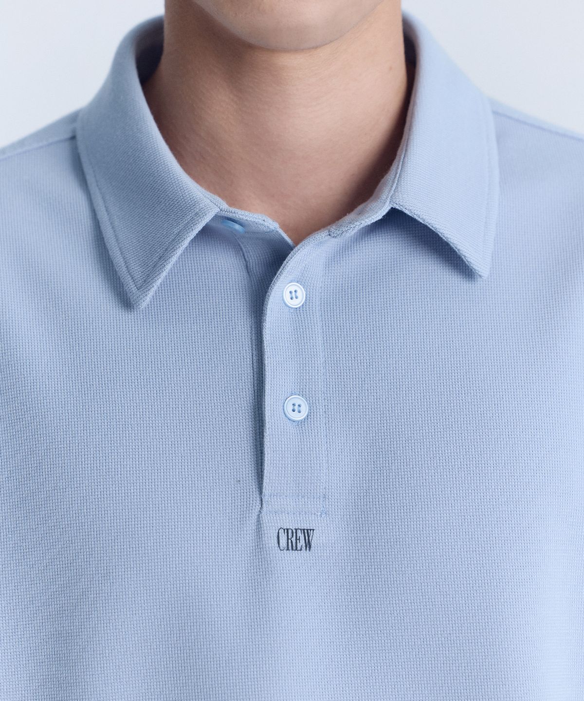 크루멤버스온리(CREW MEMBERS ONLY) AIR WAFFLE POLO BLUE