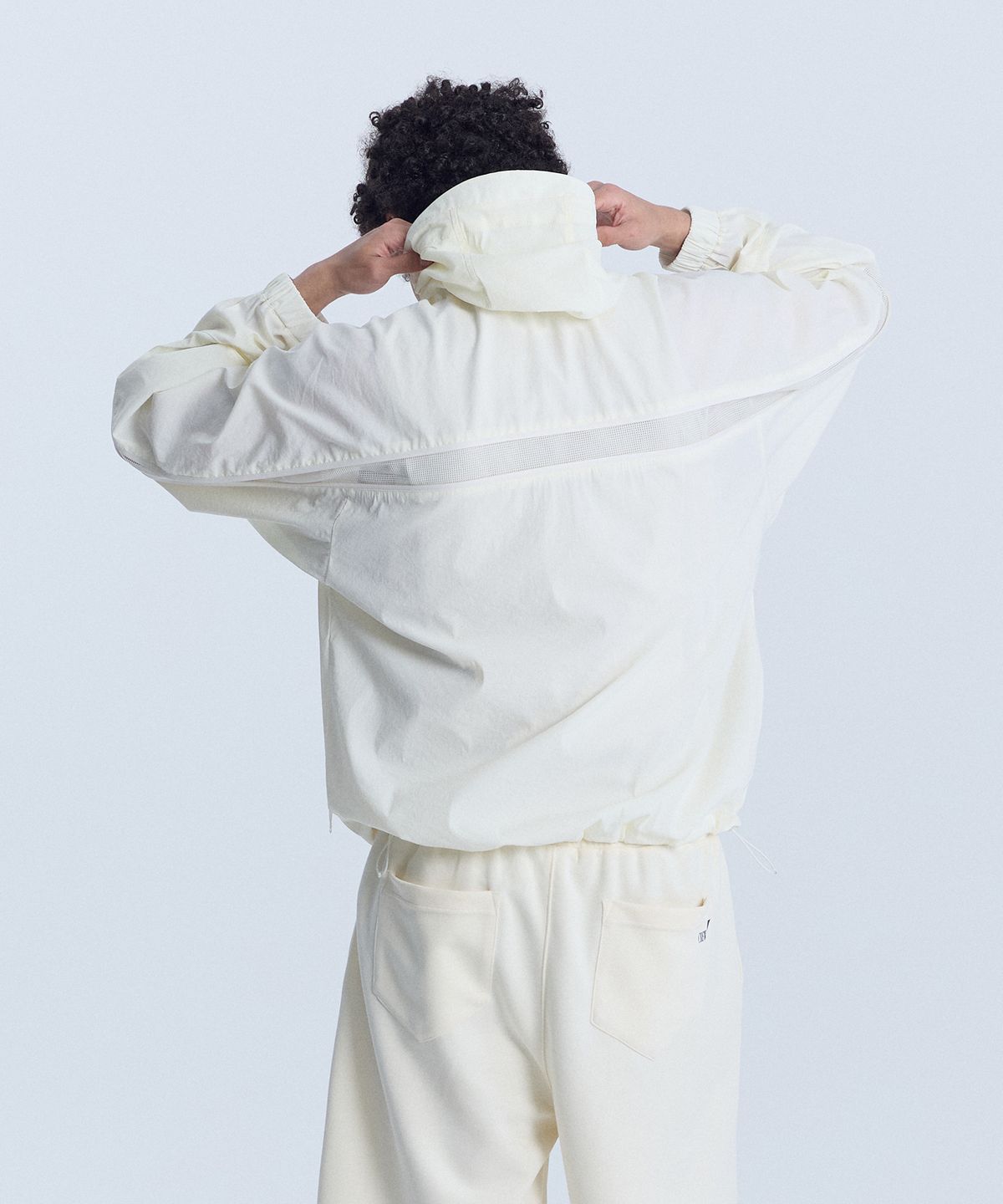 크루멤버스온리(CREW MEMBERS ONLY) AIR VENT WIND JACKET CREAM