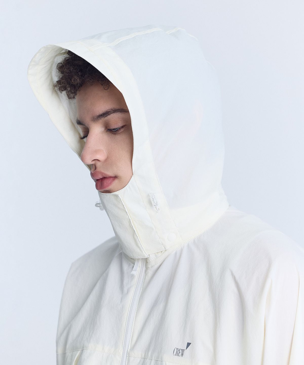크루멤버스온리(CREW MEMBERS ONLY) AIR VENT WIND JACKET CREAM