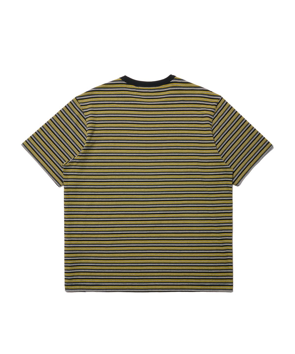 논타입(NONTYPE) STRIPED LOGO GRAPHIC T-SHIRT (BLACK)