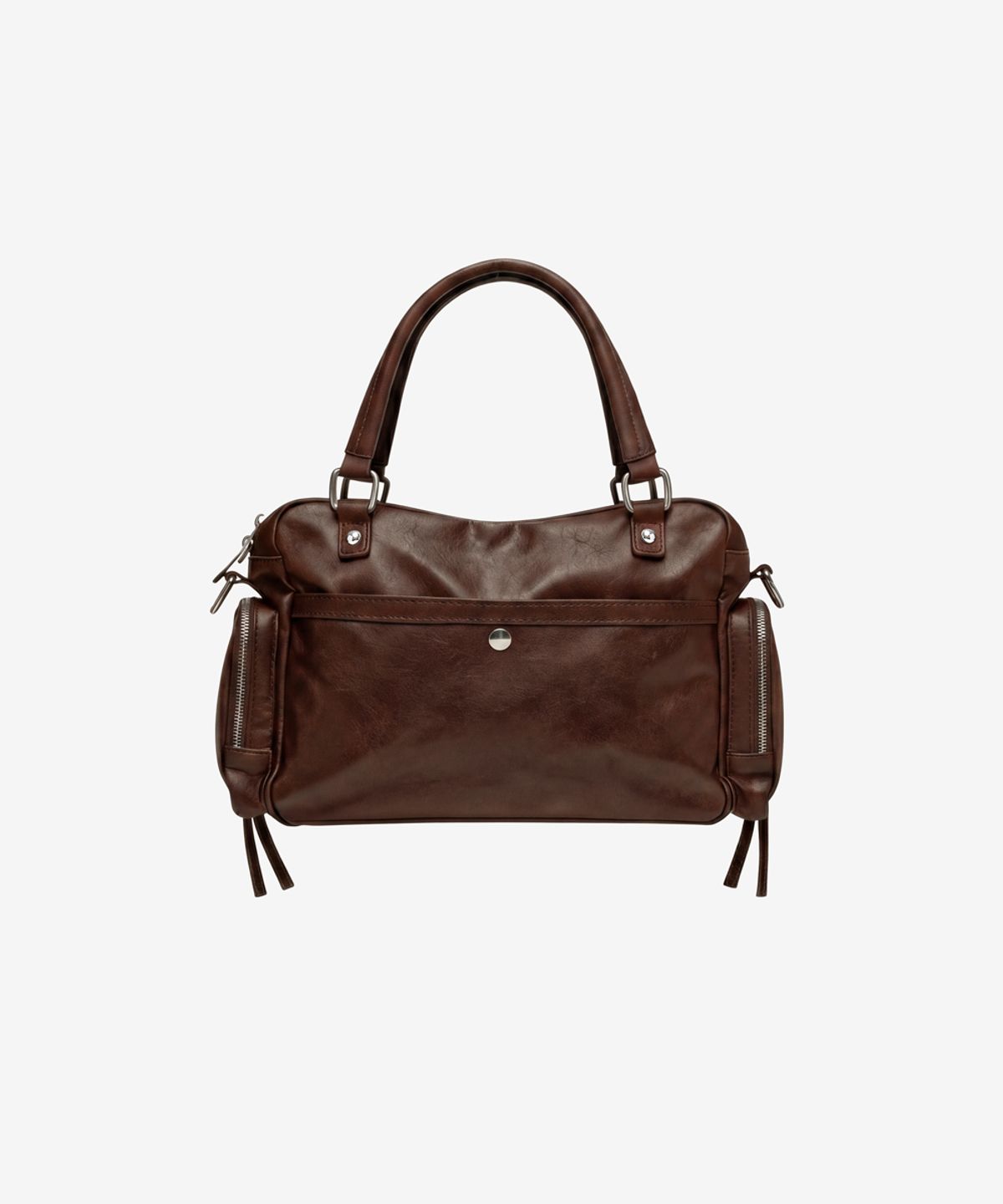 블랙 퍼플(BLACK PURPLE) 브레드 백 _M_레드 브라운 Bread Bag_M_Red Brown