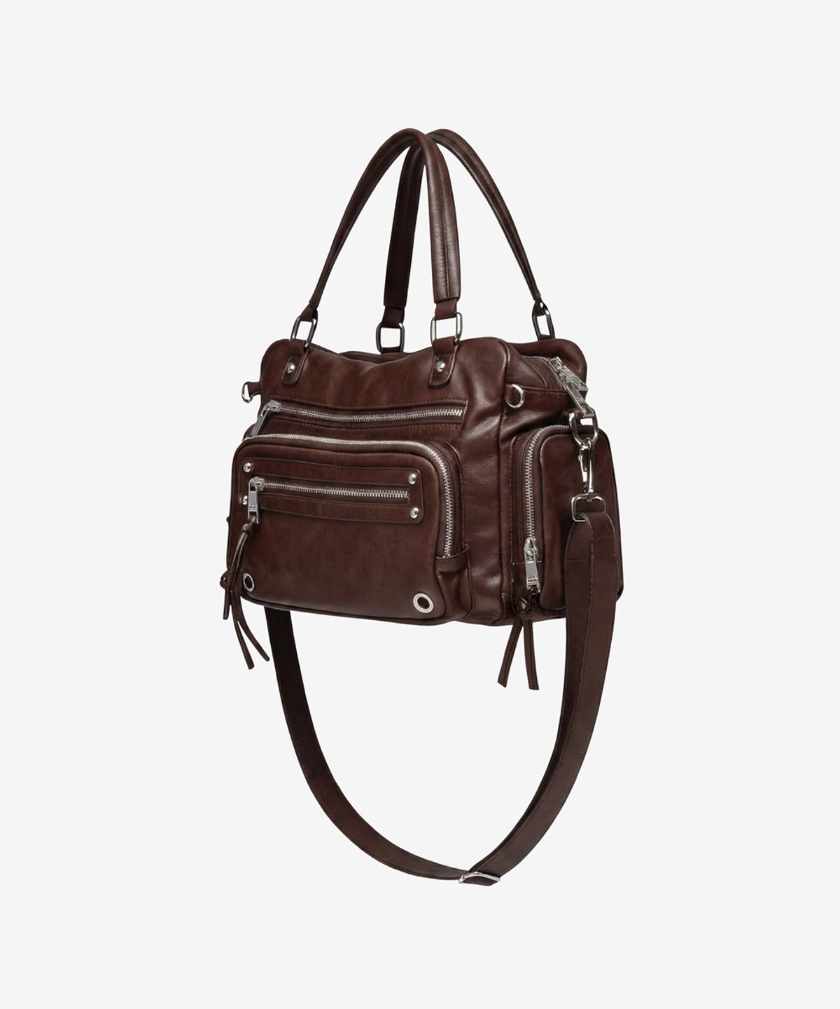 블랙 퍼플(BLACK PURPLE) 브레드 백 _M_레드 브라운 Bread Bag_M_Red Brown
