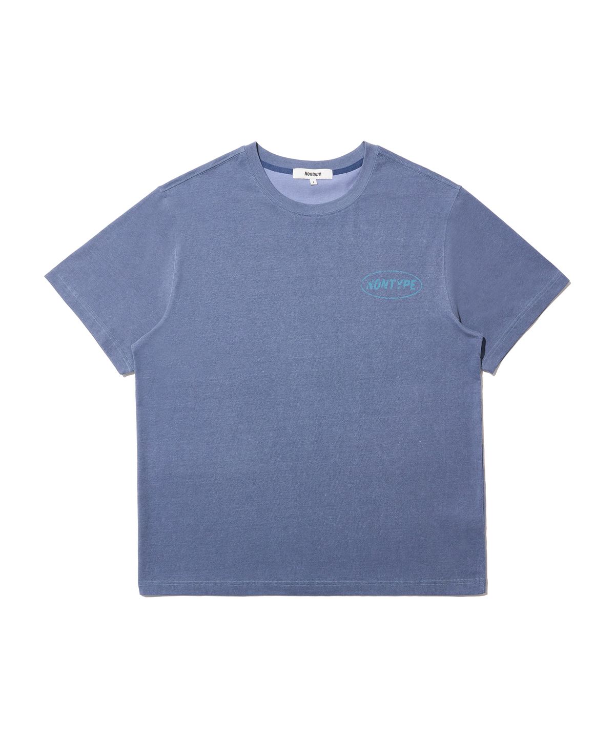 논타입(NONTYPE) FADED BACK PRINT SYMBOL T-SHIRT (LIGHT NAVY)
