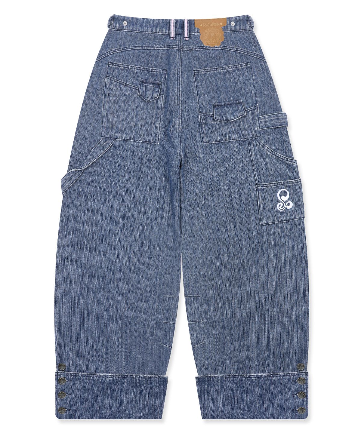 루나키후(RuNaKi'Hu') WXP088 시마 캔톤 와이드 데님 팬츠 (BLUE)
