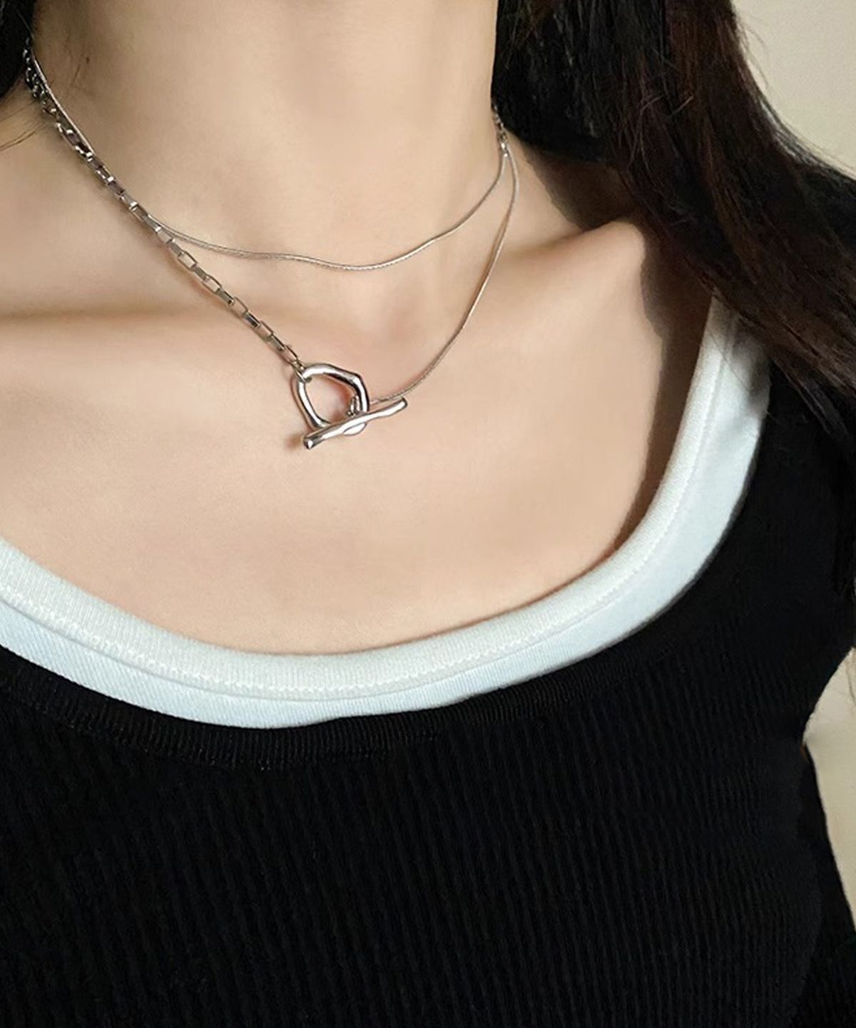 헤이타(HEITA) SER SILVER NECKLACE 세르 레이어드 실버목걸이