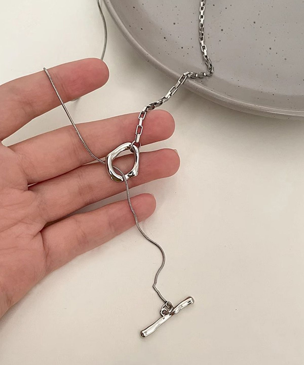 헤이타(HEITA) SER SILVER NECKLACE 세르 레이어드 실버목걸이
