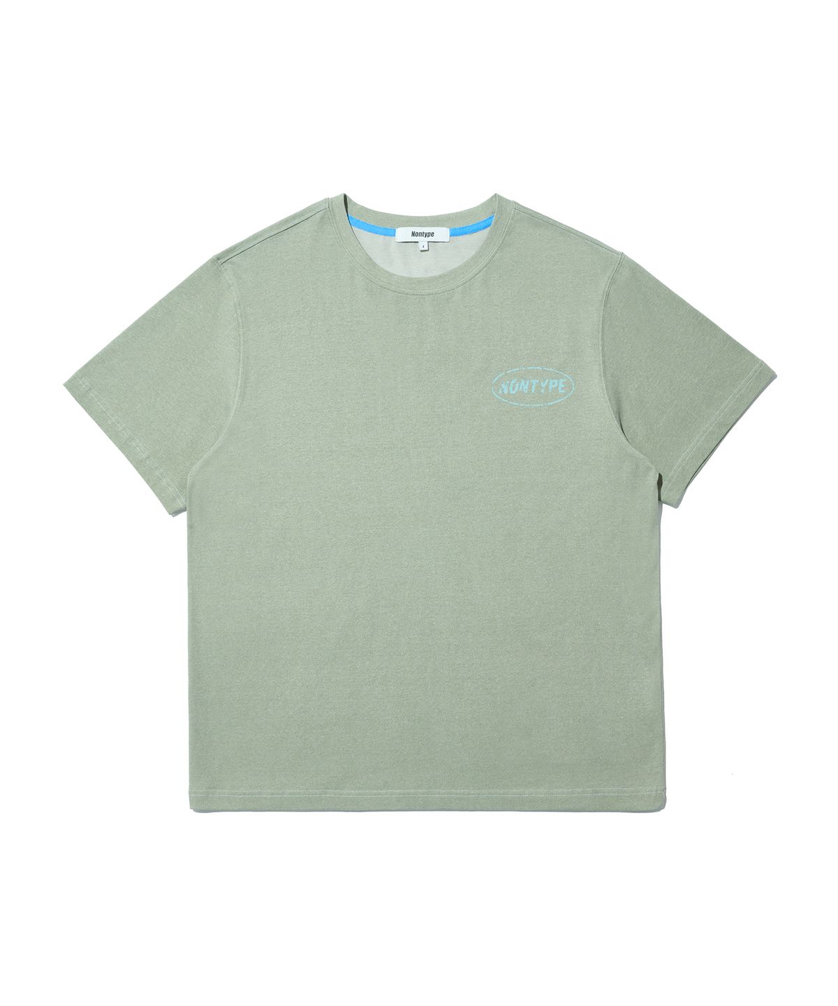 논타입(NONTYPE) FADED BACK PRINT SYMBOL T-SHIRT (LIGHT KHAKI)