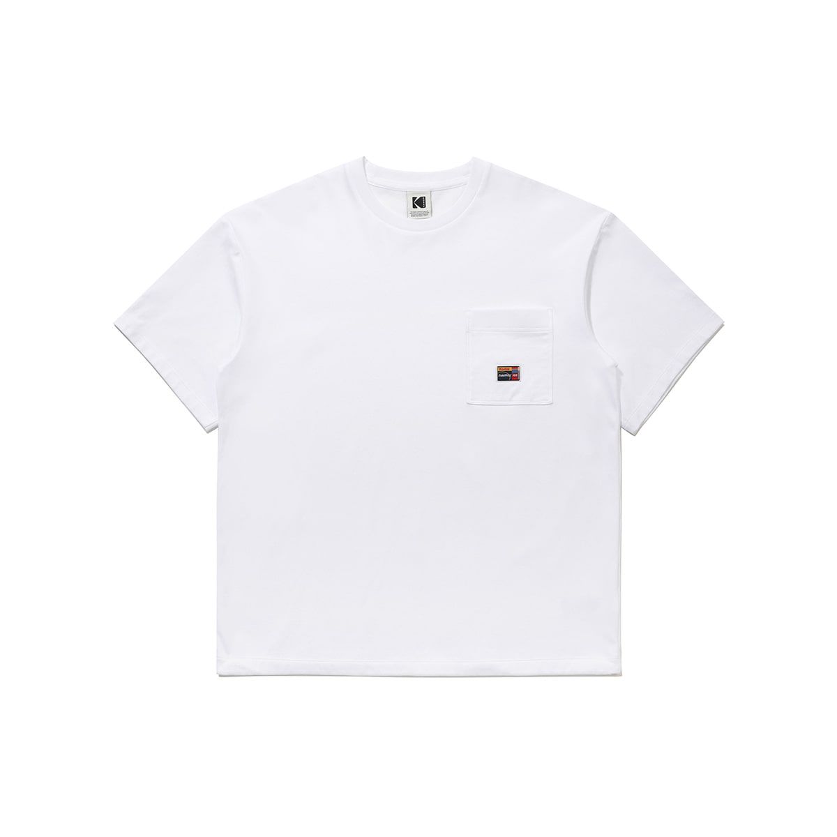 코닥(KODAK) 프레쉬 아스킨 포켓 반팔 티셔츠 WHITE