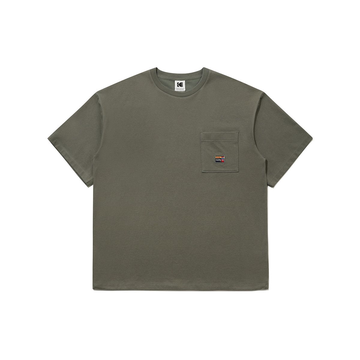 코닥(KODAK) 프레쉬 아스킨 포켓 반팔 티셔츠 KHAKI