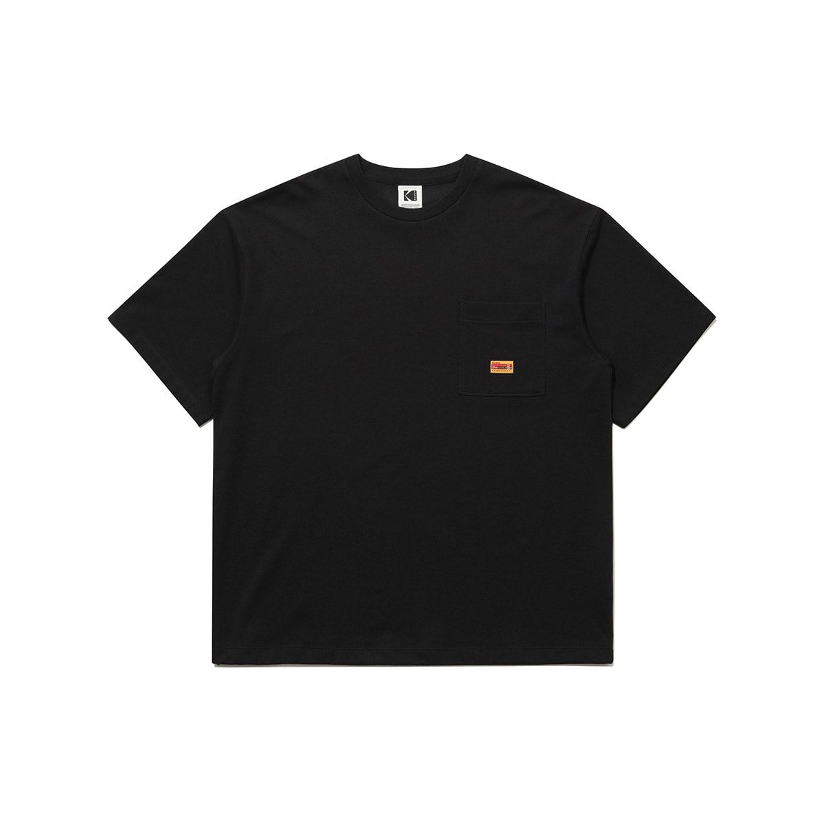 코닥(KODAK) 프레쉬 아스킨 포켓 반팔 티셔츠 BLACK
