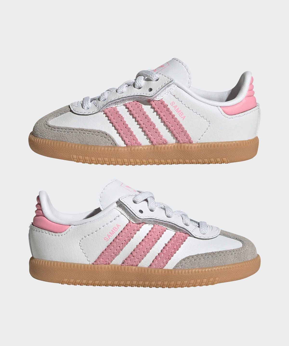 아디다스 키즈(ADIDAS KIDS) 삼바 OG 컴포트 클로저 일라스틱 레이스 인펀트 - 화이트 / JQ2028