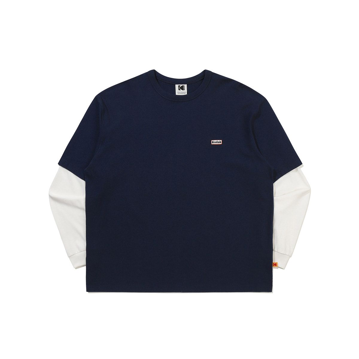 코닥(KODAK) 코닥컴퍼니 레이어드 긴팔 티셔츠 NAVY