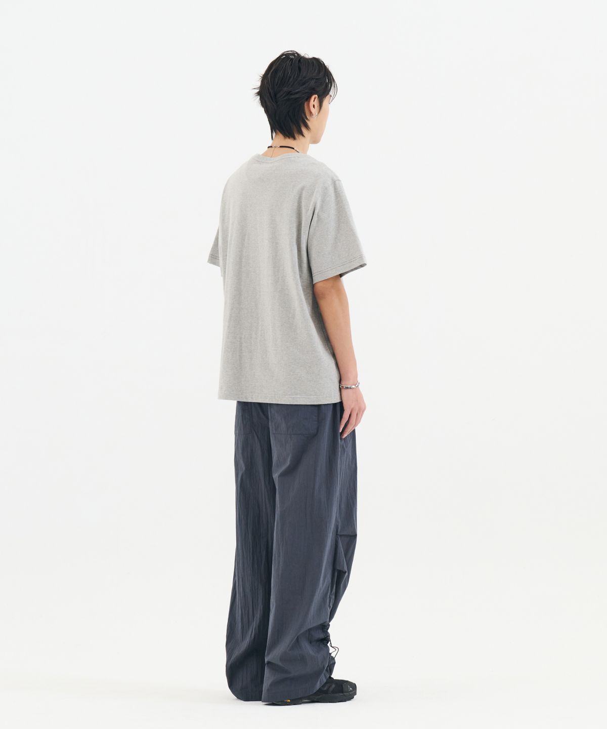 논타입(NONTYPE) SEMI OVERFIT STAR GRAPHIC T-SHIRT (MELANGE GREY)