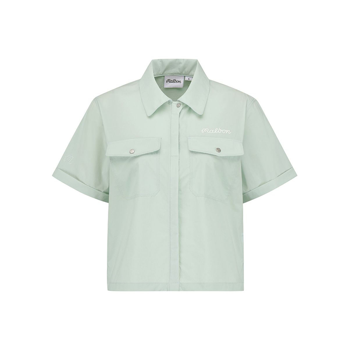 말본 골프(MALBON GOLF) 마이크로에어닷 아웃포켓 카라 피스테 LIGHT MINT (WOMAN)