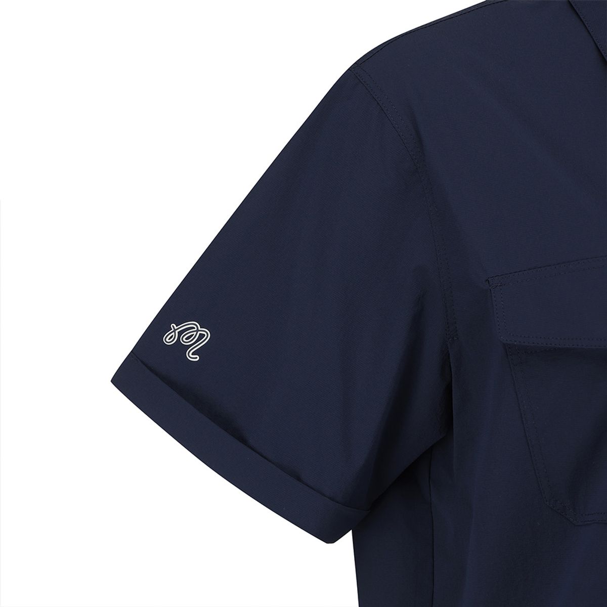 말본 골프(MALBON GOLF) 마이크로에어닷 아웃포켓 카라 피스테 NAVY (WOMAN)