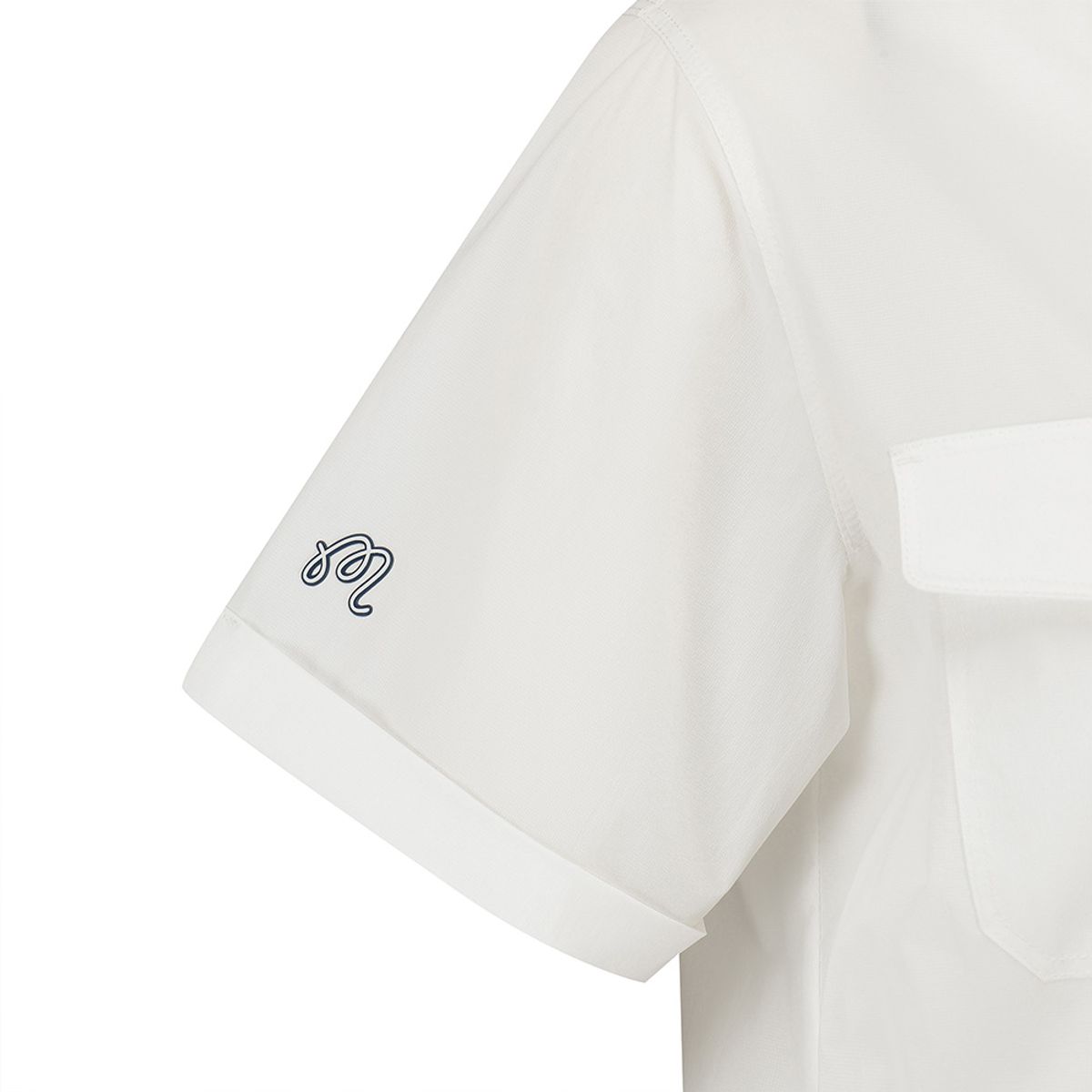 말본 골프(MALBON GOLF) 마이크로에어닷 아웃포켓 카라 피스테 WHITE (WOMAN)