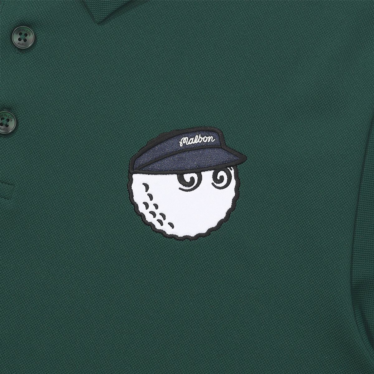말본 골프(MALBON GOLF) 버킷 포인트 반팔 티셔츠 GREEN (MAN)
